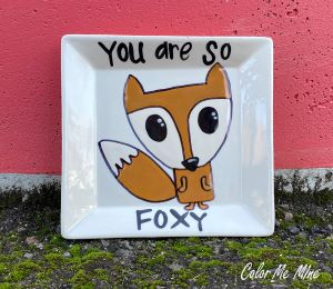 West Jordan - Color Me Mine Fox Plate