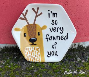 West Jordan - Color Me Mine Fawn Plate