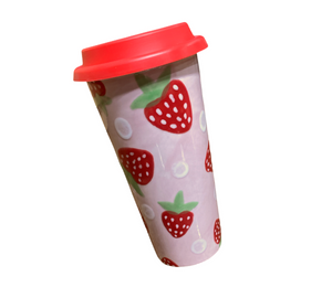 West Jordan - Color Me Mine Strawberry Travel Mug