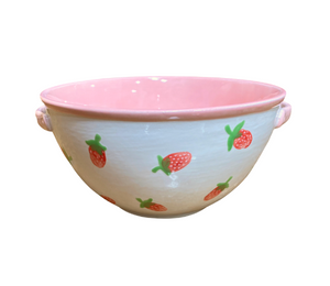 West Jordan - Color Me Mine Strawberry Print Bowl