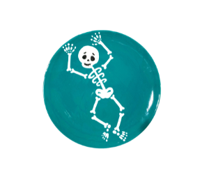 West Jordan - Color Me Mine Jumping Skeleton Plate