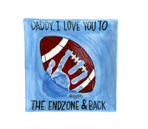 West Jordan - Color Me Mine Handprint Football