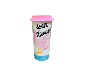 West Jordan - Color Me Mine Flamingo Travel Cup