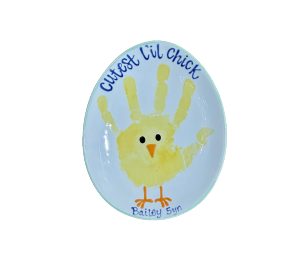 West Jordan - Color Me Mine Little Chick Egg Plate