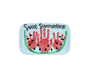 West Jordan - Color Me Mine Watermelon Plate